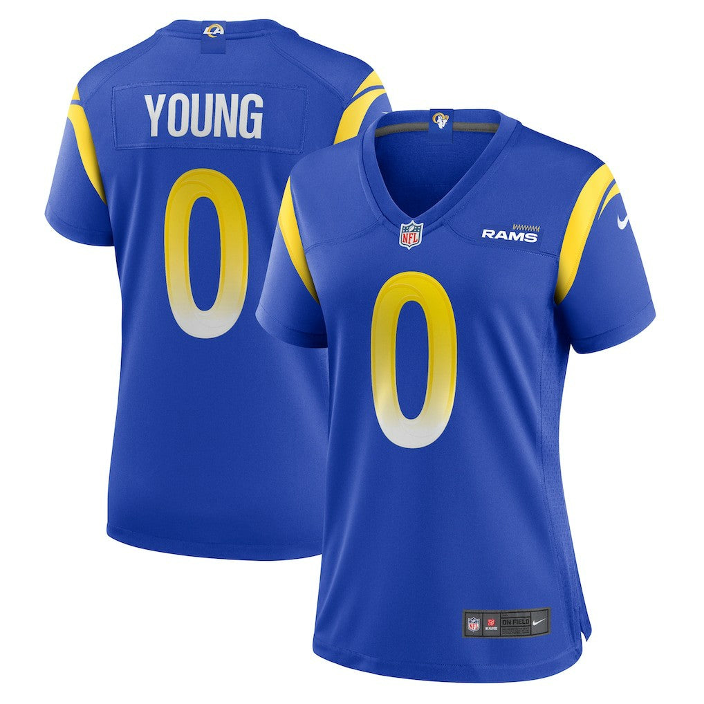 Byron Young Los Angeles Rams Women's Home Game Jersey Royal | Nike for Sale