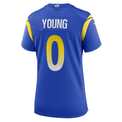 Byron Young Los Angeles Rams Women's Home Game Jersey Royal | Nike for Sale