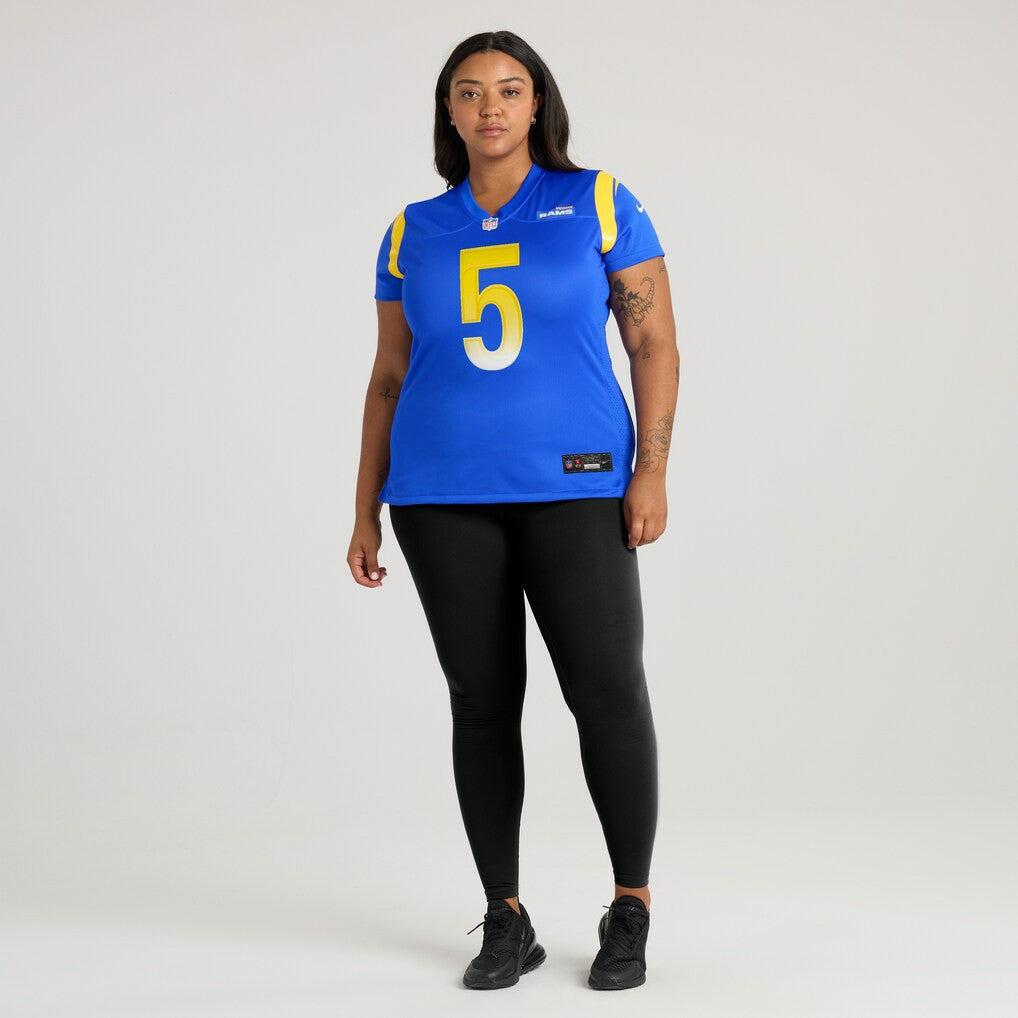 Tutu Atwell Los Angeles Rams Women's Home Game Jersey Royal | Nike for Sale