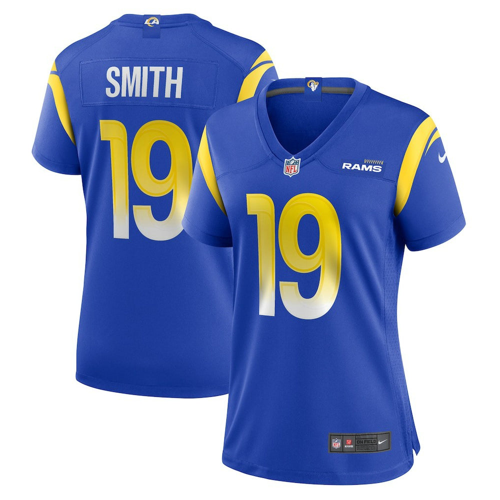 Xavier Smith Los Angeles Rams Women's Home Game Jersey Royal | Nike for Sale