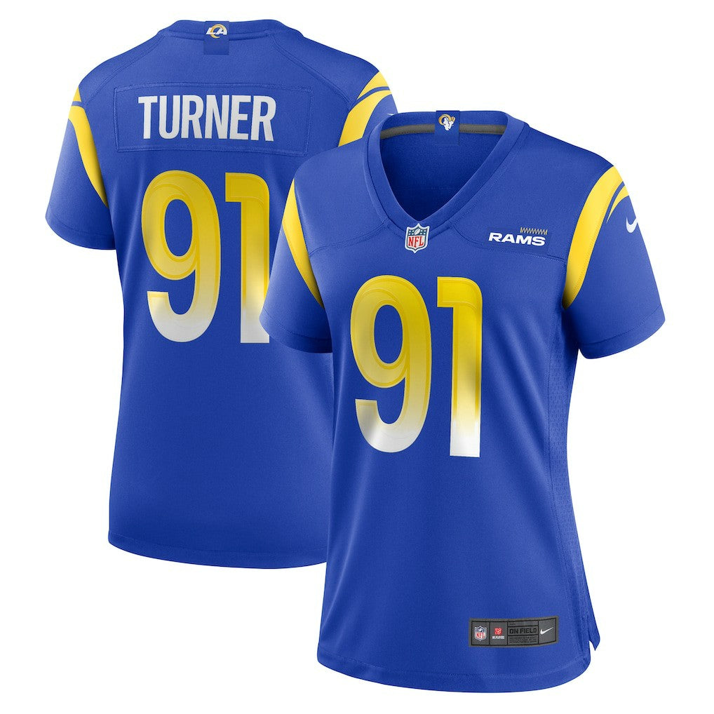Kobie Turner Los Angeles Rams Women's Home Game Jersey Royal | Nike for Sale