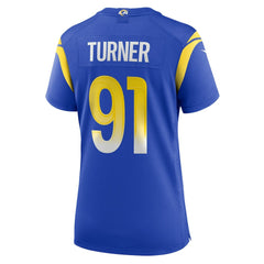 Kobie Turner Los Angeles Rams Women's Home Game Jersey Royal | Nike for Sale