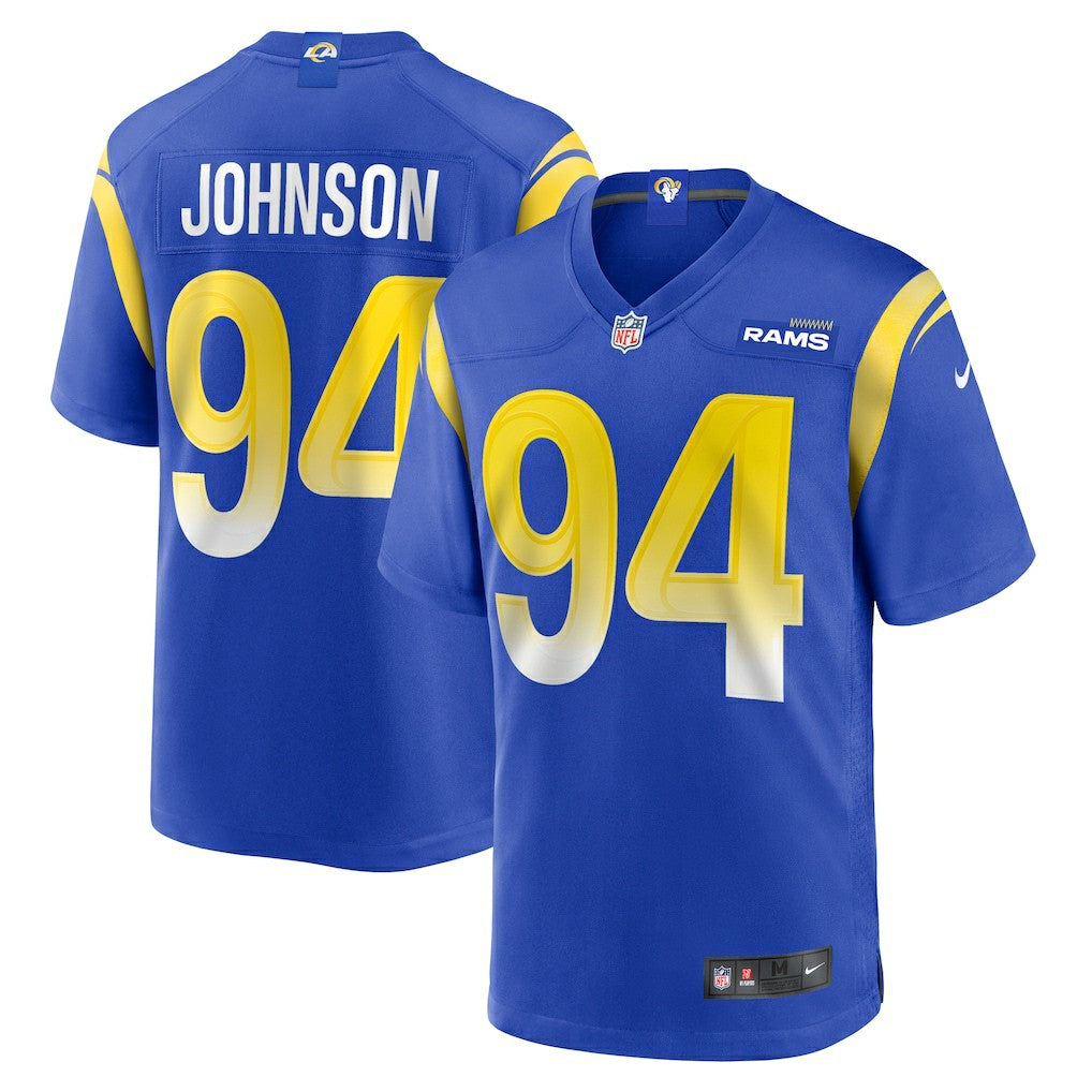 Desjuan Johnson Los Angeles Rams Home Game Jersey Royal | Nike for Sale