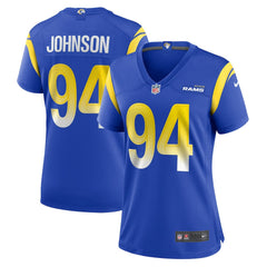 Desjuan Johnson Los Angeles Rams Women's Home Game Jersey Royal | Nike for Sale