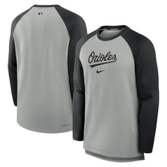 Baltimore Orioles Nike Authentic Collection Game Time Raglan Performance Long Sleeve T-Shirt - MLB