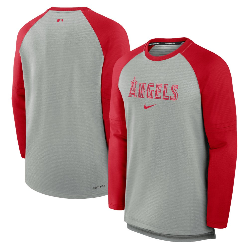 Los Angeles Angels Nike Authentic Collection Game Time Raglan Performance Long Sleeve T-Shirt - MLB