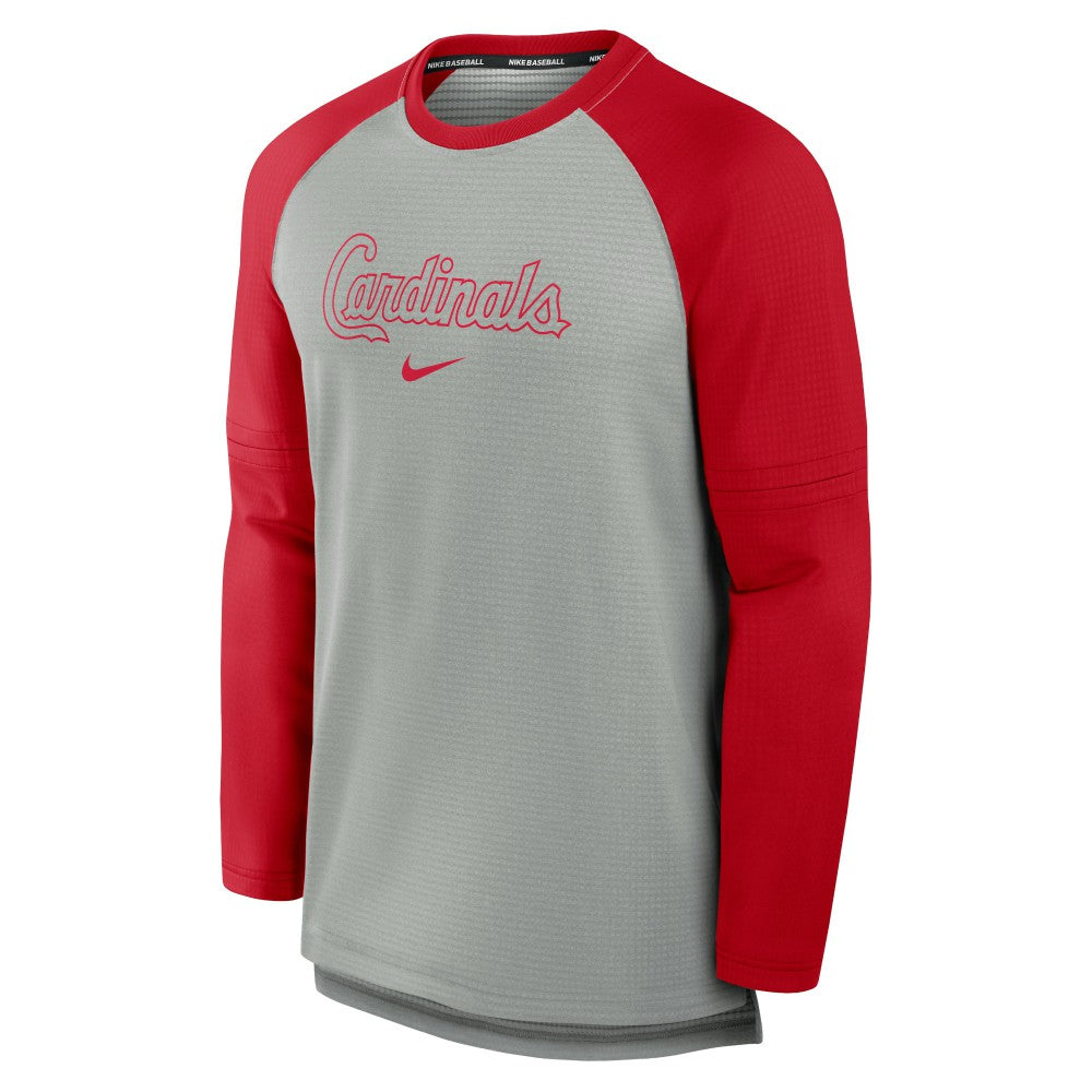 St. Louis Cardinals Nike Authentic Collection Game Time Raglan Performance Long Sleeve T-Shirt - MLB