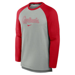 St. Louis Cardinals Nike Authentic Collection Game Time Raglan Performance Long Sleeve T-Shirt - MLB