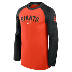 San Francisco Giants Nike Authentic Collection Game Time Dri-FIT Raglan Long Sleeve T-Shirt - Orange/Black T-shirts - MLB
