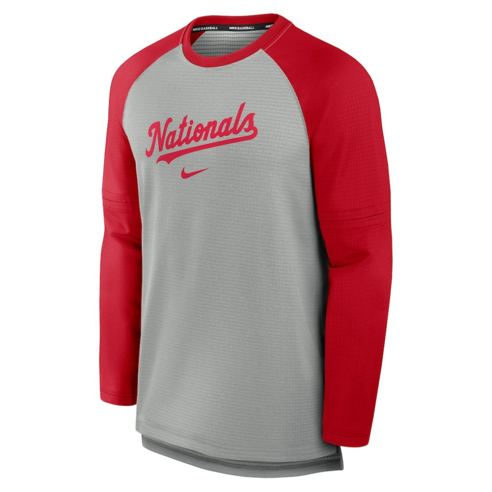 Washington Nationals Nike Authentic Collection Game Time Raglan Performance Long Sleeve T-Shirt - MLB