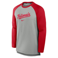 Washington Nationals Nike Authentic Collection Game Time Raglan Performance Long Sleeve T-Shirt - MLB