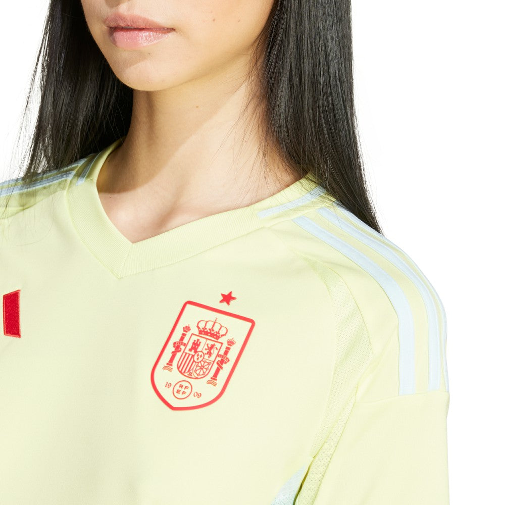 Spain National Team Women's 2024 Away Replica Jersey Yellow | Adidas
