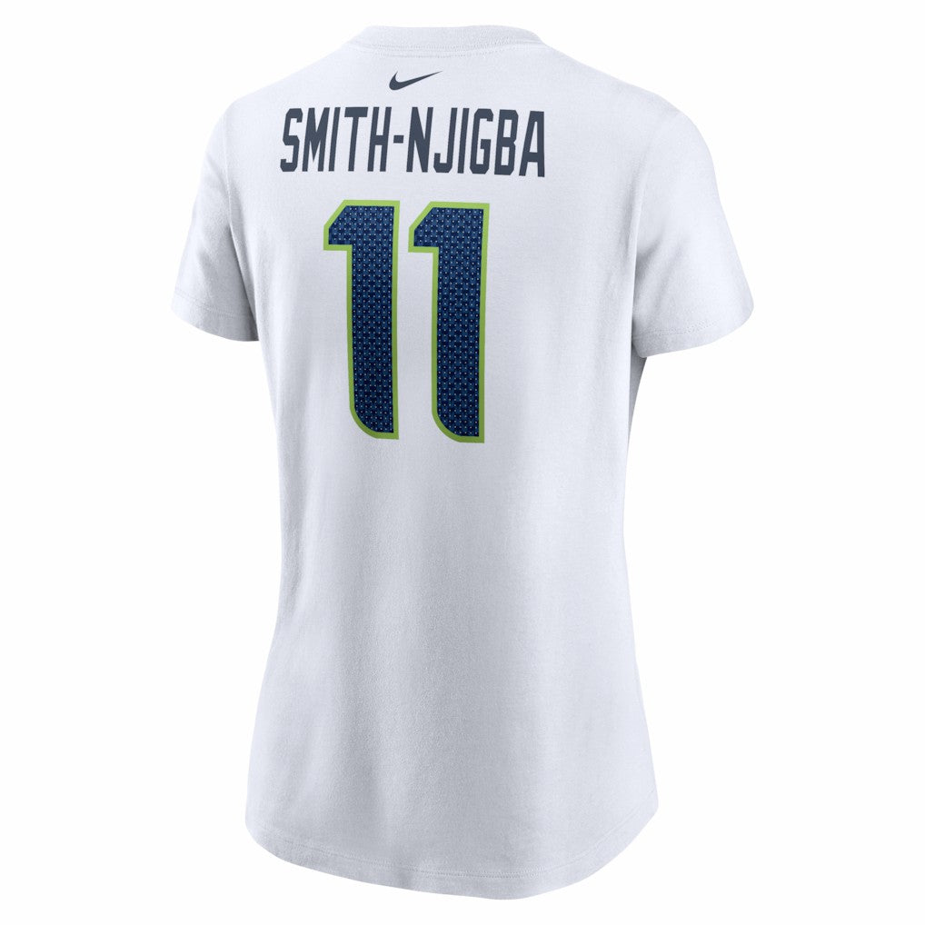 Jaxon Smith-Njigba Seattle Seahawks Women's Player Name & Number T-Shirt White | Nike for Sale