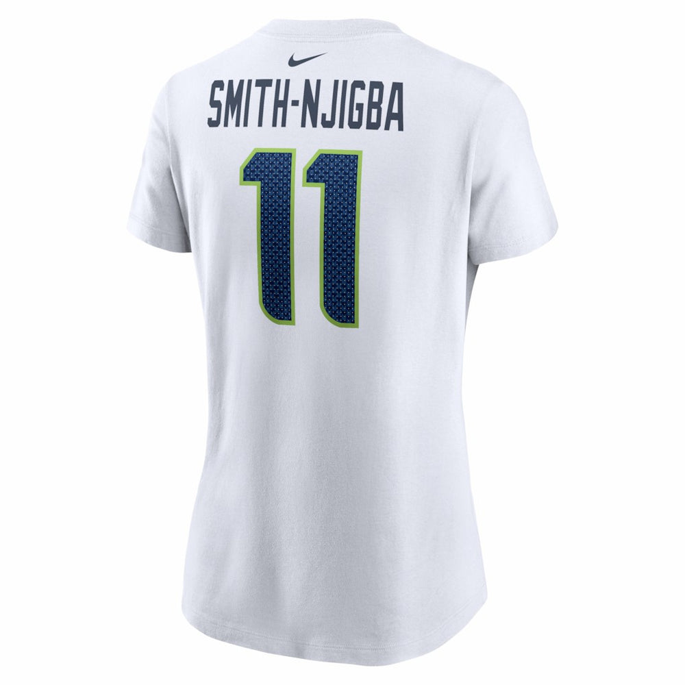 Jaxon Smith-Njigba Seattle Seahawks Women's Player Name & Number T-Shirt White | Nike for Sale