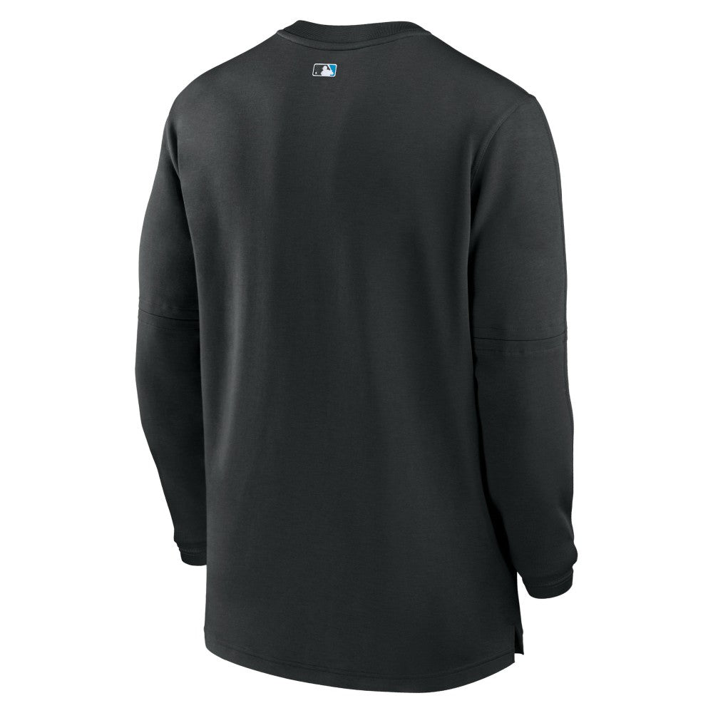 Miami Marlins Nike Authentic Collection Game Time Performance Quarter-Zip Top - MLB