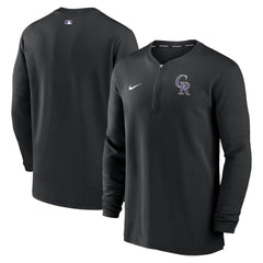 Colorado Rockies Nike Authentic Collection Game Time Performance Quarter-Zip Top - MLB
