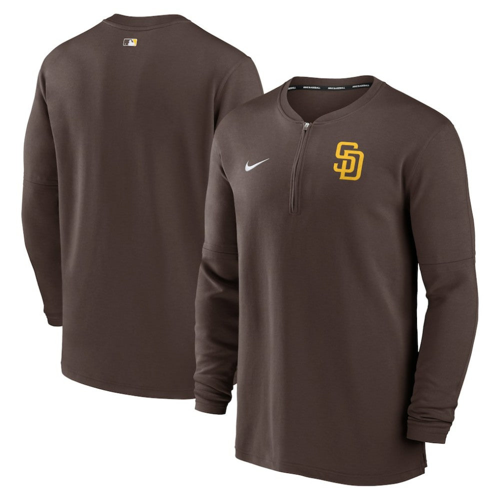 San Diego Padres Nike Authentic Collection Game Time Performance Quarter-Zip Top - MLB