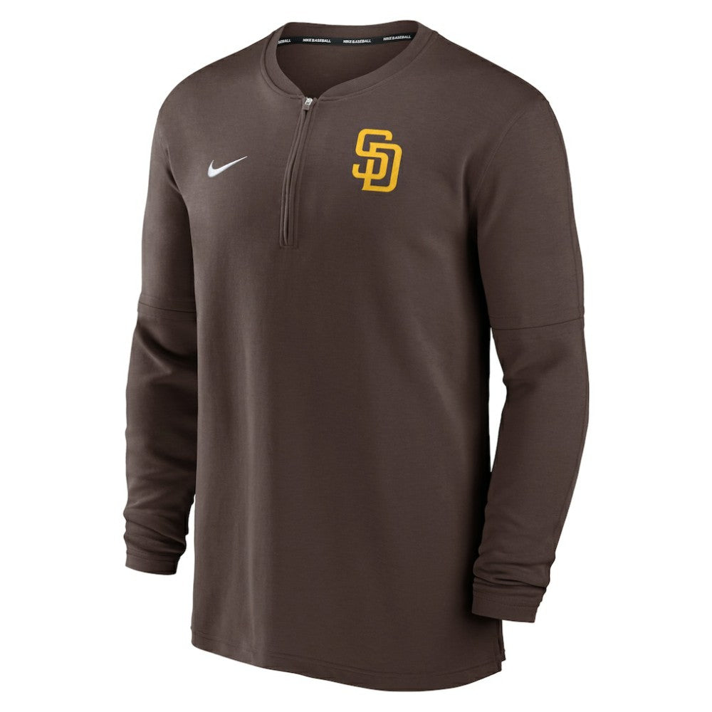 San Diego Padres Nike Authentic Collection Game Time Performance Quarter-Zip Top - MLB