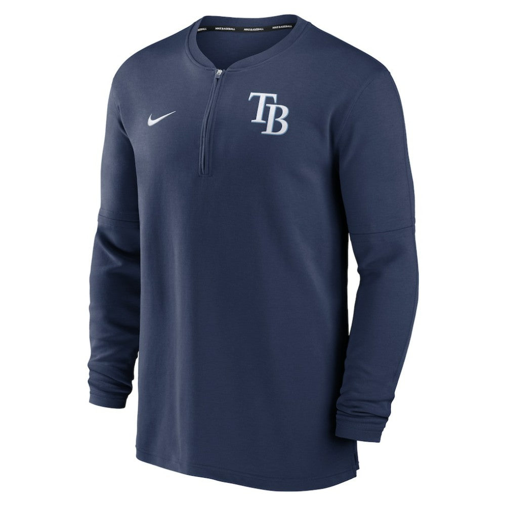Tampa Bay Rays Nike Authentic Collection Game Time Performance Quarter-Zip Top - MLB