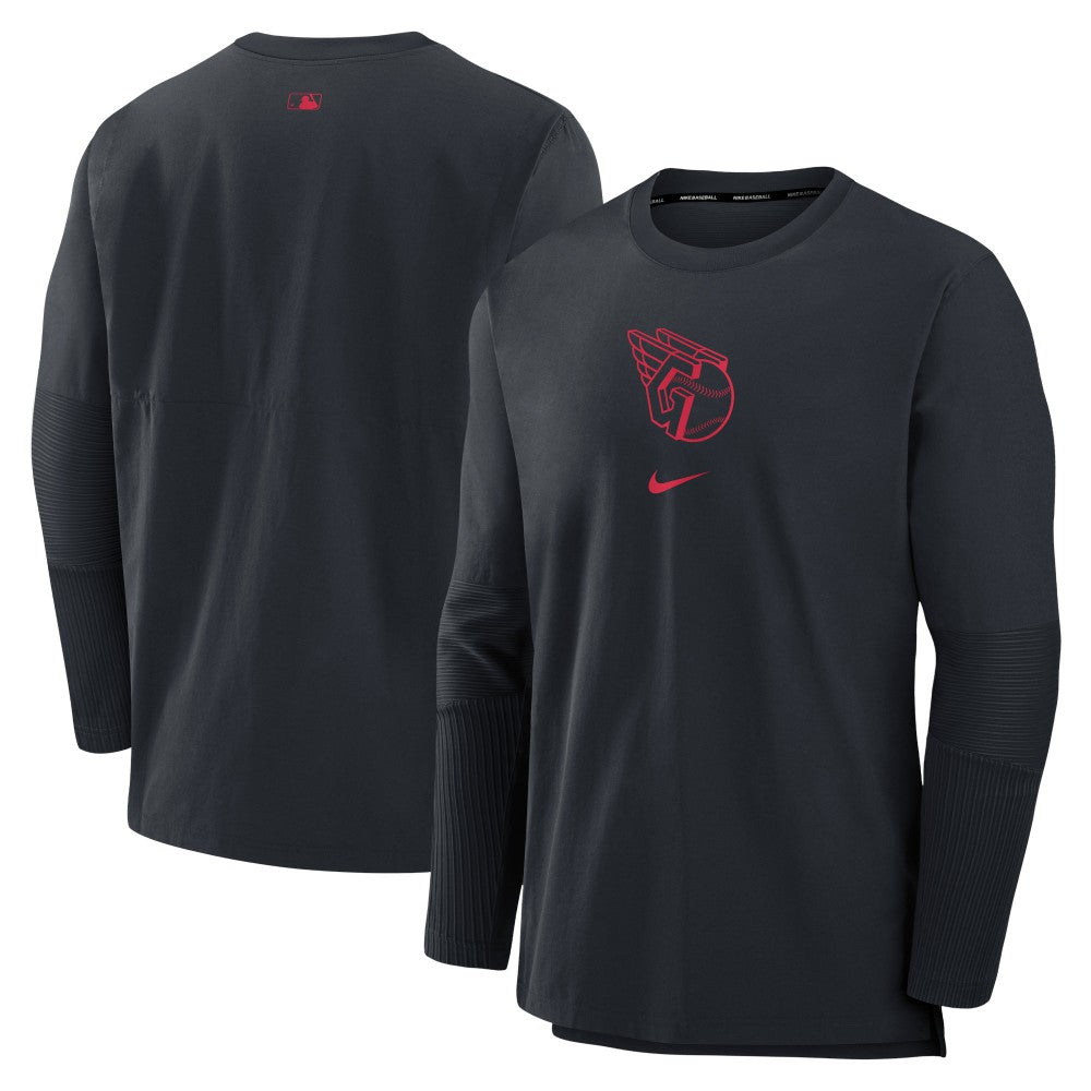 Cleveland Guardians Nike Authentic Collection Player Dri-FIT Lightweight Pullover - MLB