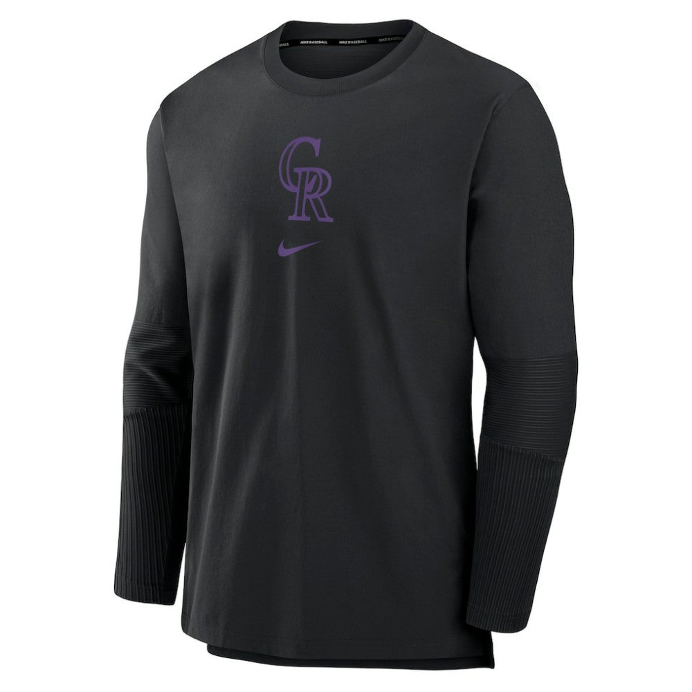 Colorado Rockies Nike Authentic Collection Player Dri-FIT Lightweight Pullover - MLB