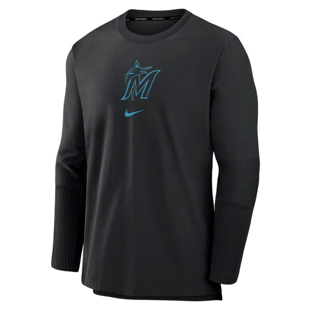 Miami Marlins Nike Authentic Collection Player Dri-FIT Lightweight Pullover - MLB