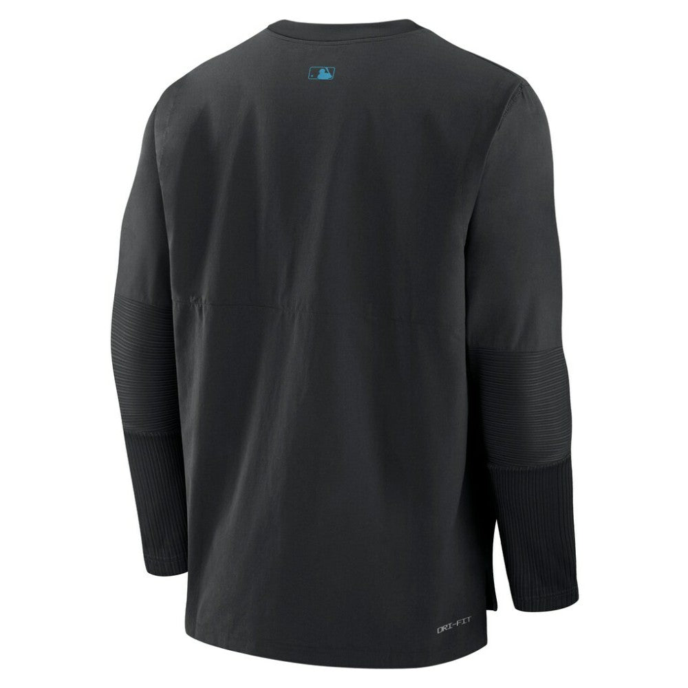 Miami Marlins Nike Authentic Collection Player Dri-FIT Lightweight Pullover - MLB