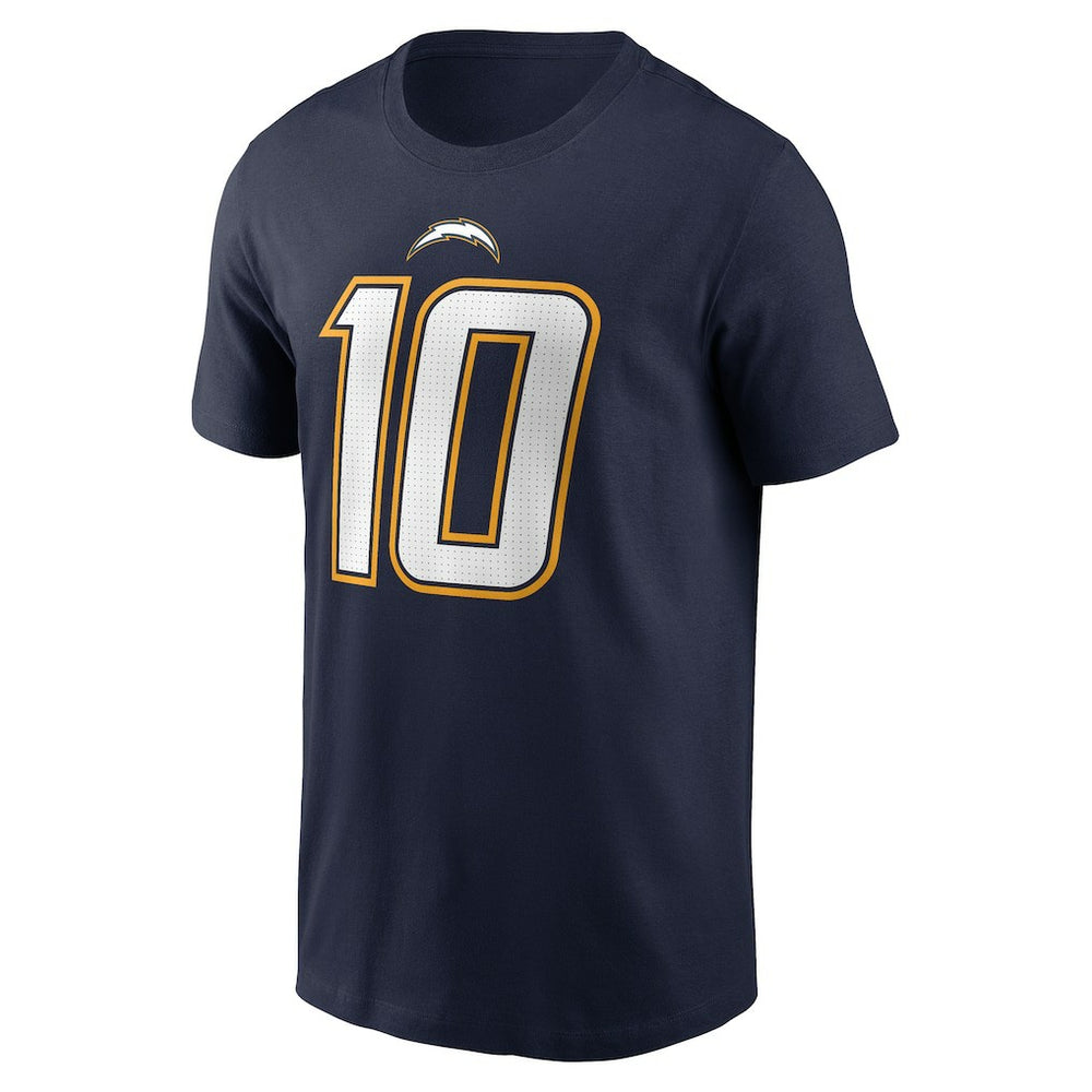 Justin Herbert Los Angeles Chargers Alternate Super Chargers Name & Number T-Shirt Navy | Nike for Sale