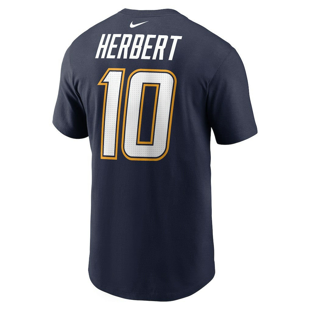 Justin Herbert Los Angeles Chargers Alternate Super Chargers Name & Number T-Shirt Navy | Nike for Sale
