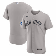 New York Yankees Nike Road Sponsor Patch Authentic Jersey - MLB
