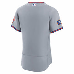 New York Mets Nike Road Sponsor Patch Authentic Jersey - MLB