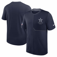 Dallas Cowboys Sideline UV Dri-FIT Coach Shirt Navy | Nike for Sale