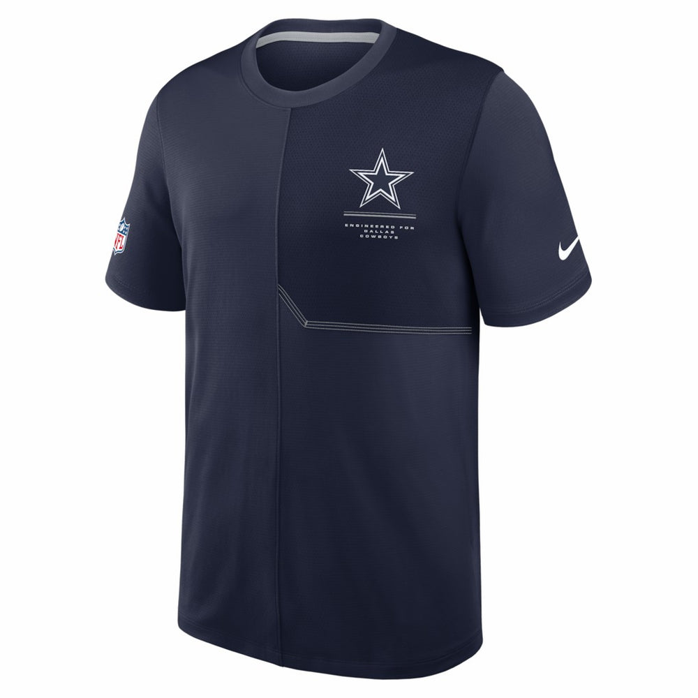 Dallas Cowboys Sideline UV Dri-FIT Coach Shirt Navy | Nike for Sale