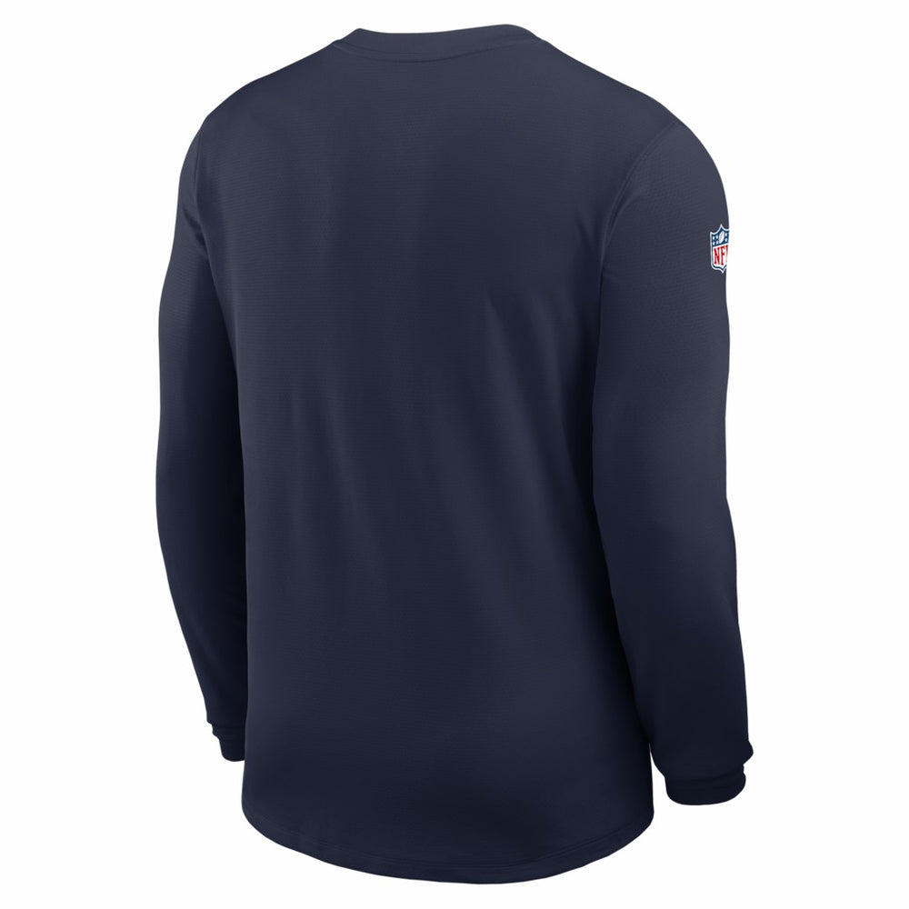 Dallas Cowboys Sideline Coach UV Dri-FIT Long Sleeve Shirt Navy | Nike for Sale
