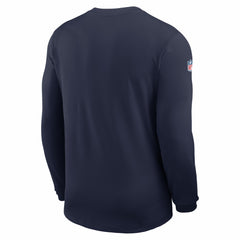 Dallas Cowboys Sideline Coach UV Dri-FIT Long Sleeve Shirt Navy | Nike for Sale