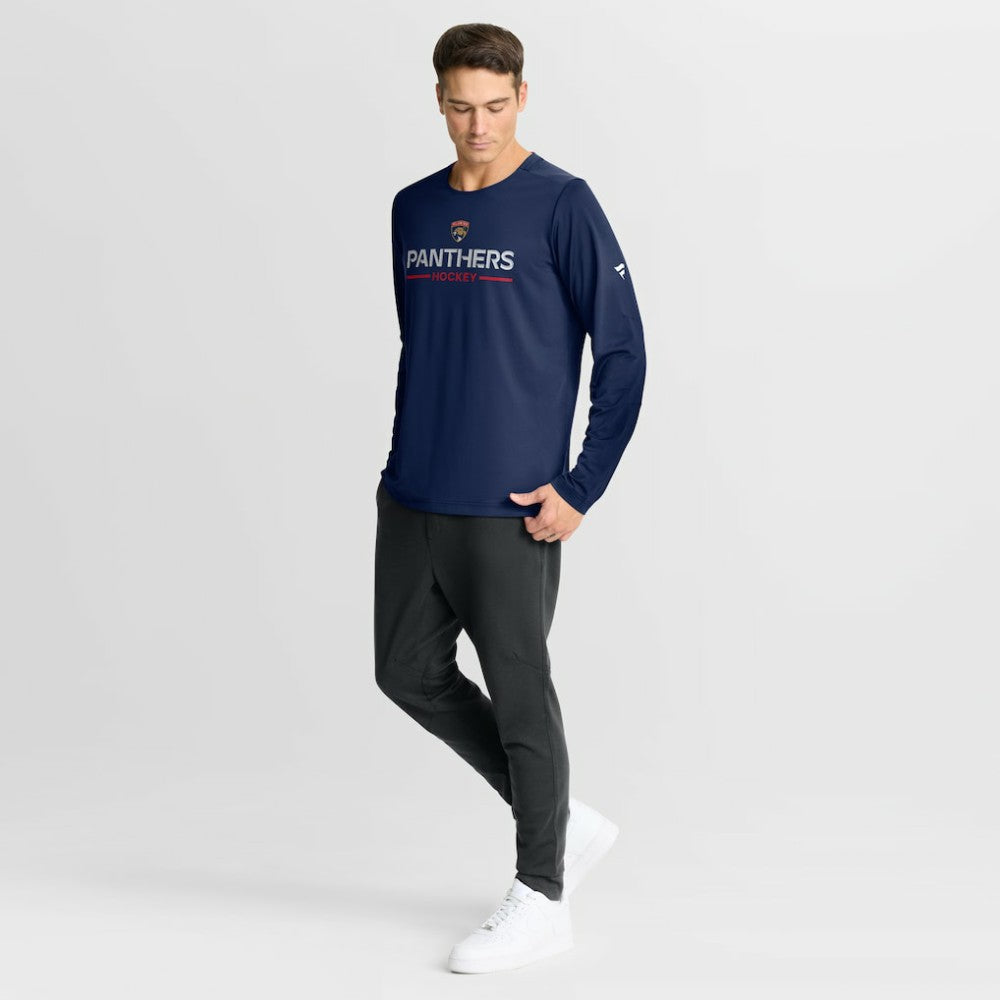 Florida Panthers Fanatics Authentic Pro Rink Tech Long Sleeve T-Shirt - Navy - NHL