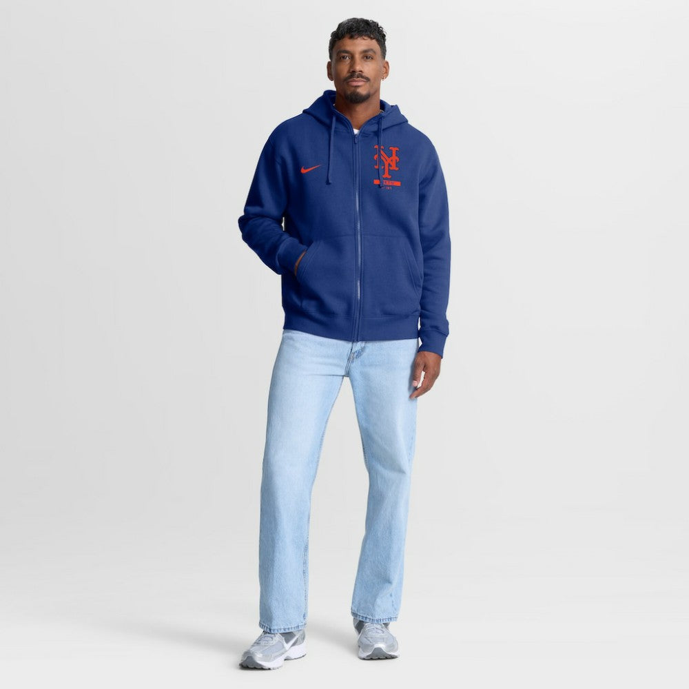 New York Mets Nike Primetime Lockup Full-Zip Hoodie - MLB