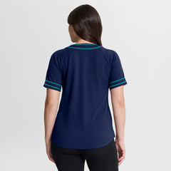 Seattle Mariners Fanatics Women's Diva Race Ahead Raglan V-Neck T-Shirt - MLB