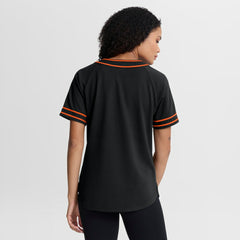 San Francisco Giants Fanatics Women's Diva Race Ahead Raglan V-Neck T-Shirt - MLB