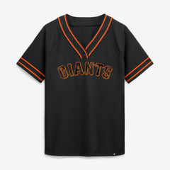 San Francisco Giants Fanatics Women's Diva Race Ahead Raglan V-Neck T-Shirt - MLB