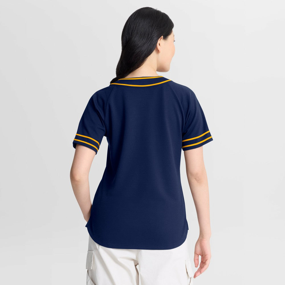 Milwaukee Brewers Fanatics Women's Diva Race Ahead Raglan V-Neck T-Shirt - MLB