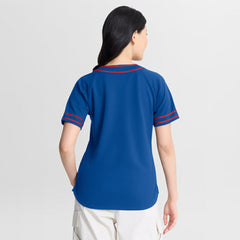 Chicago Cubs Fanatics Women's Diva Race Ahead Raglan V-Neck T-Shirt - MLB