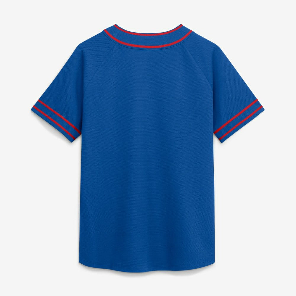 Chicago Cubs Fanatics Women's Diva Race Ahead Raglan V-Neck T-Shirt - MLB