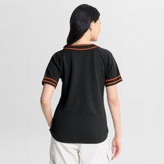 Baltimore Orioles Fanatics Women's Diva Race Ahead Raglan V-Neck T-Shirt - MLB