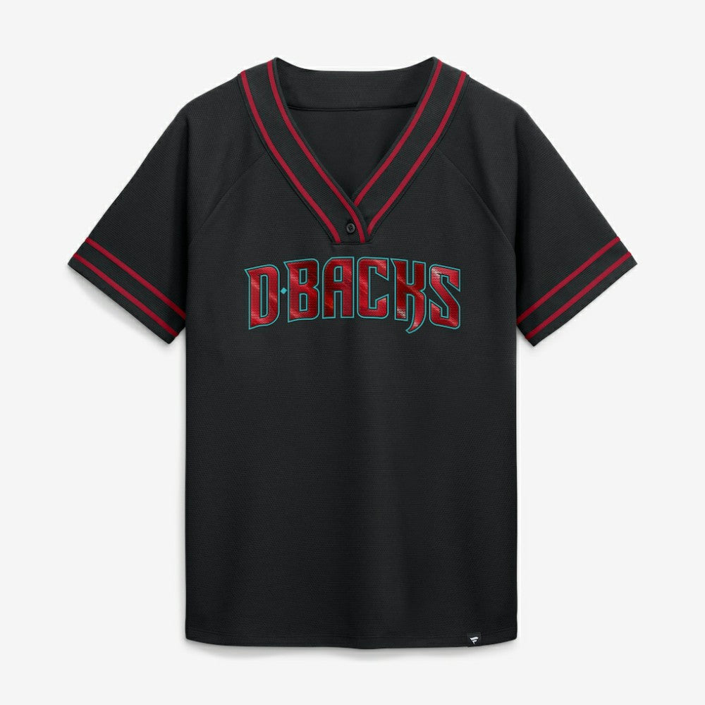 Arizona Diamondbacks Fanatics Women's Diva Race Ahead Raglan V-Neck T-Shirt - MLB