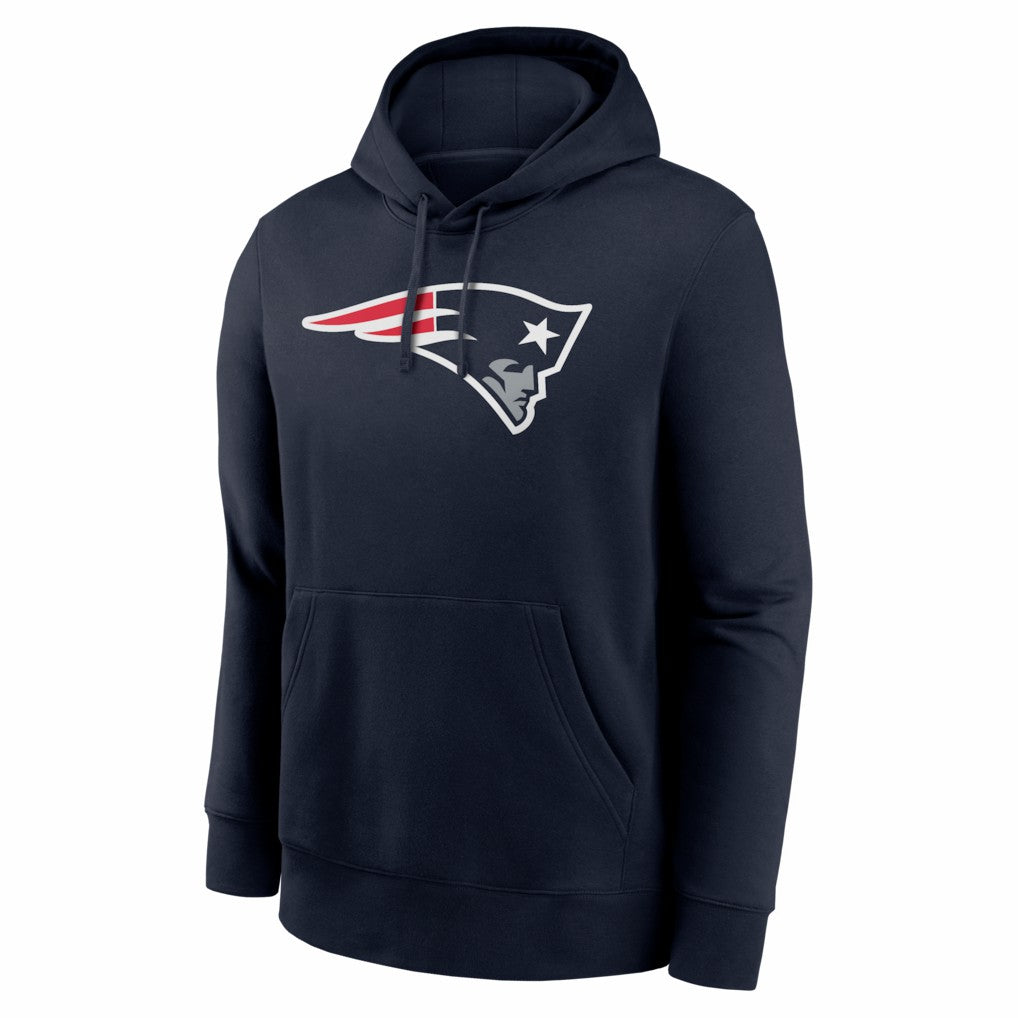 Drake Maye New England Patriots Player Name & Number Fleece Hoodie Navy | Nike for Sale