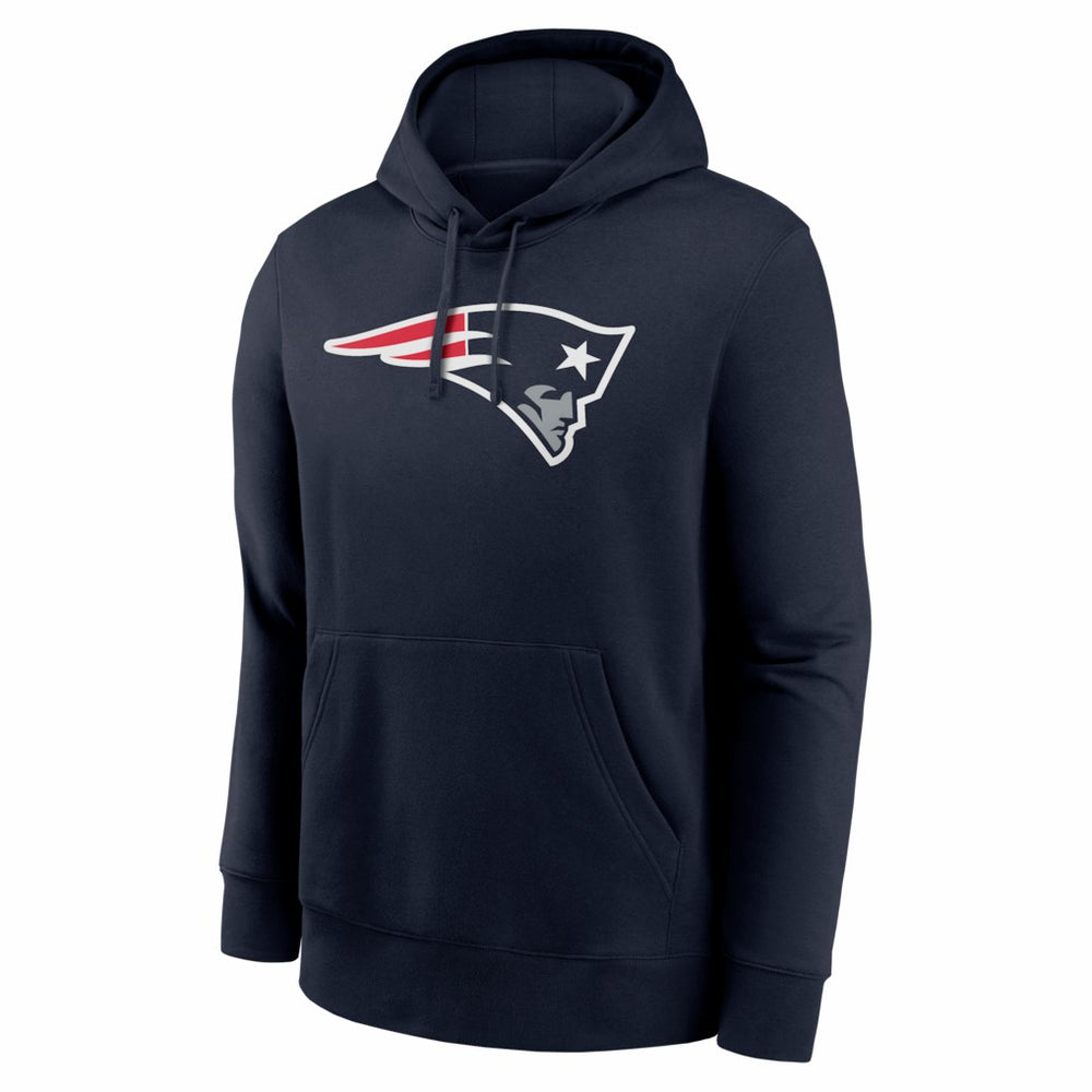Drake Maye New England Patriots Player Name & Number Fleece Hoodie Navy | Nike for Sale