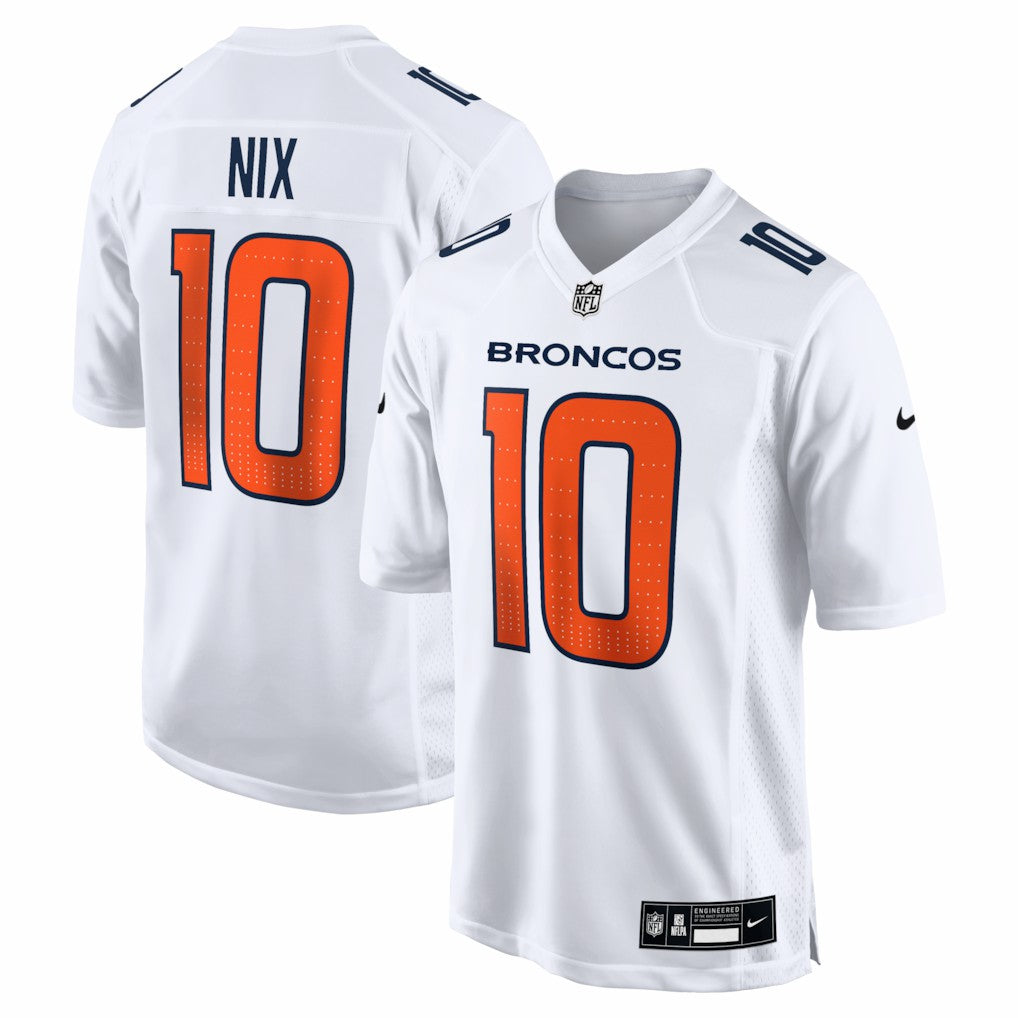Bo Nix Denver Broncos Tundra Fashion Game Jersey White | Nike for Sale