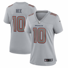 Bo Nix Denver Broncos Women's Fashion Atmosphere Fashion Game Jersey Gray | Nike for Sale