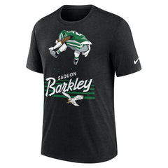 Saquon Barkley Philadelphia Eagles Player Graphic T-Shirt Heather Black | Nike for Sale
